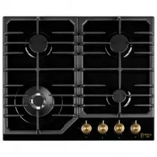 Поверхня газова на склі PERFELLI VINTAGE GW69C NERO Поверхня газова на склі PERFELLI VINTAGE GW69C NERO