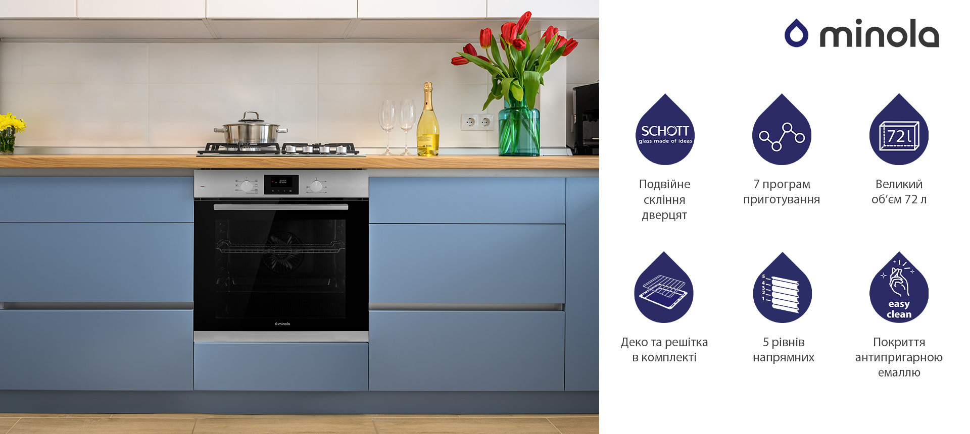 Особливості Minola EO 675 Dove Gray