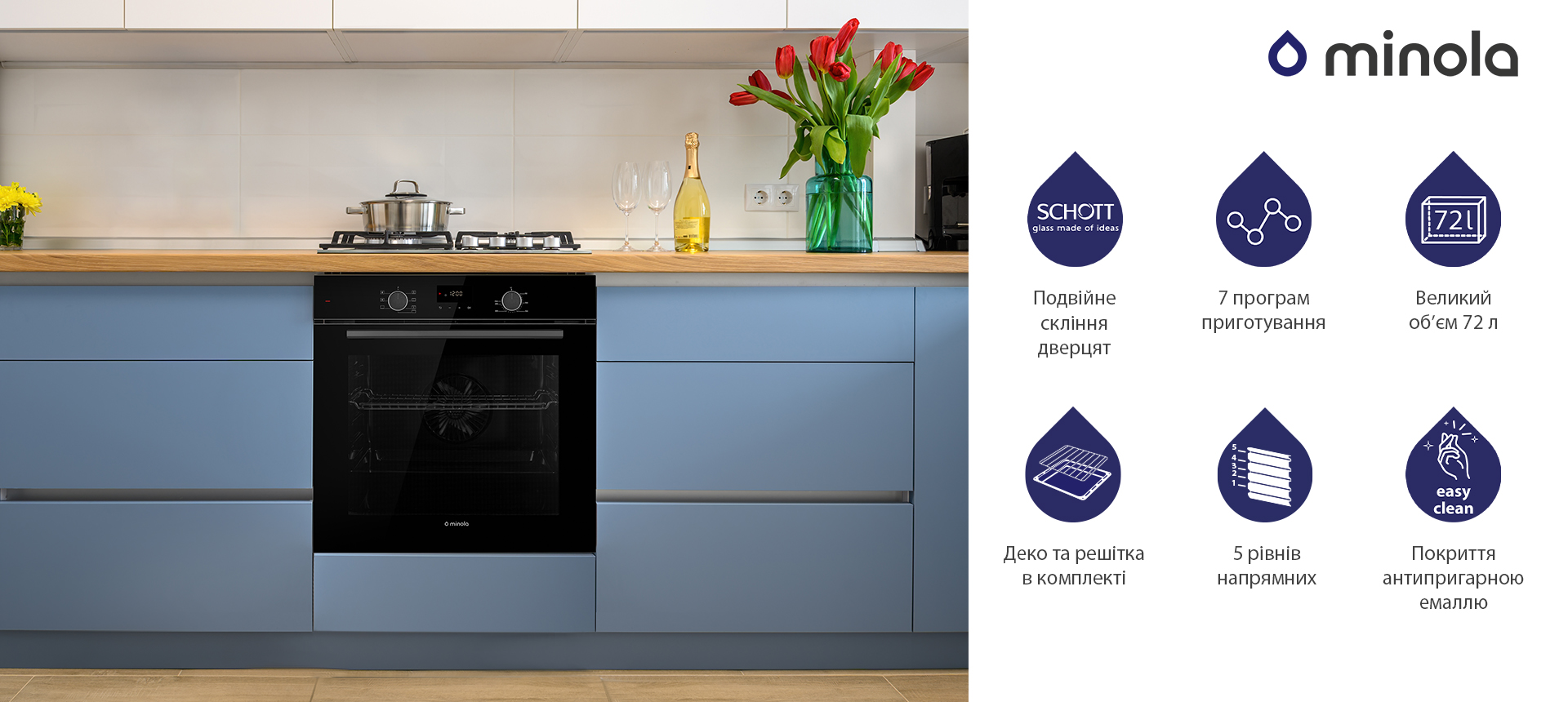 Особливості Minola EOD 675 BLACK